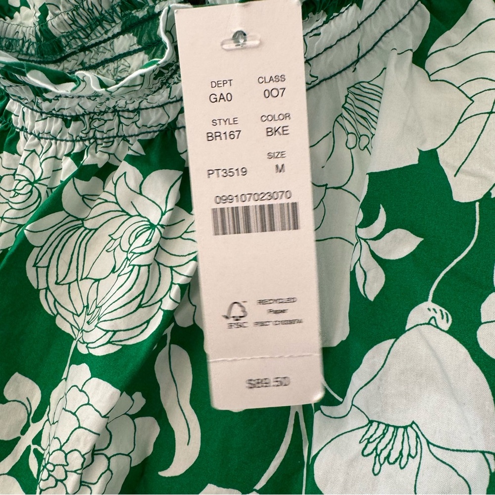 JCrew One Shoulder Floral Shirt - Picture 3 of 4